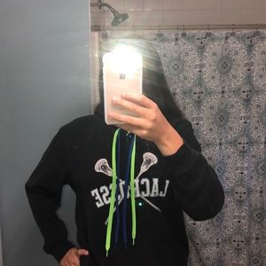 Black lacrosse hoodie